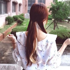 Vanilla blonde straight hair extensions Gorgeous colored hairpiece (WFHVCFF) / 바닐라블론드직모붙임머리 화려한 컬러헤어피스 (WFHVCFF)