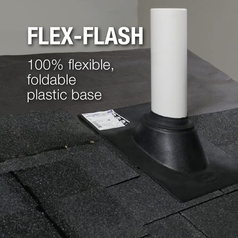 Oatey 14038 Foldable Plastic 3" Pipe Diameter Flex Calk Roof