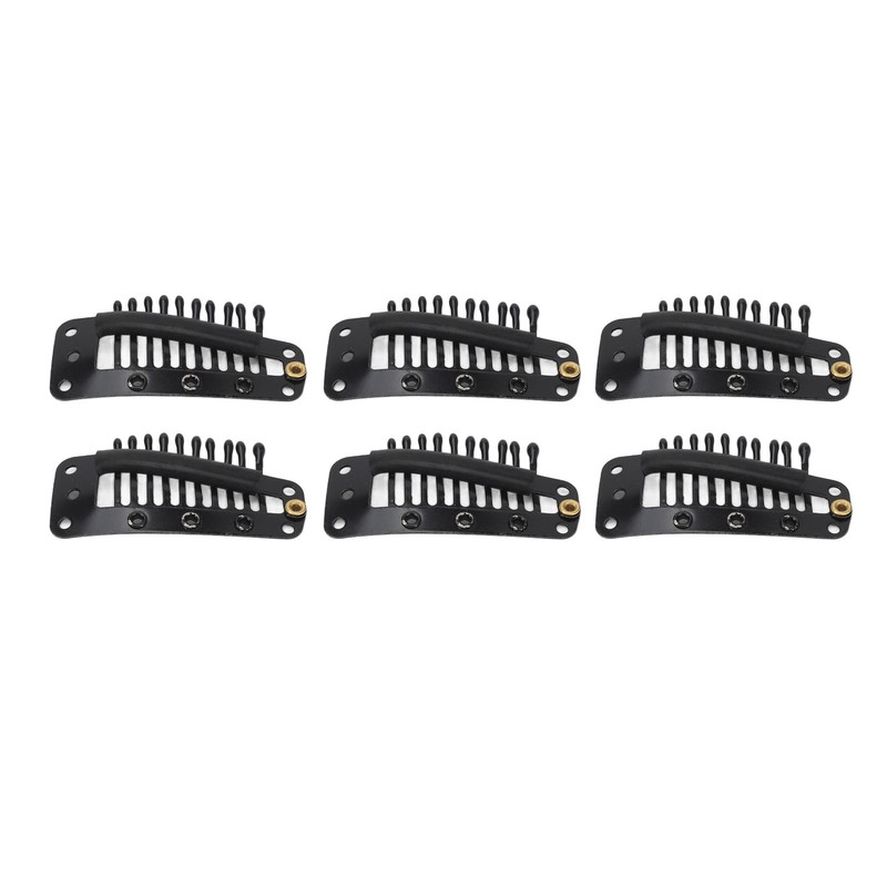100pcs Hair Extension Clips Multipurpose 38mm 10 Teeth Wig Clips