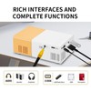 Smart Projector, 1080p Portable Projector, 6000LM Brightness for Home Entertainment,