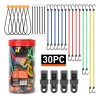 24gancho De Amarre Kit Tarro Bungee Elastica Cuerda Elastica