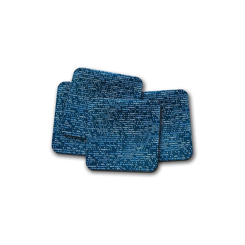 4 Set - Computer Coding Drinks Coaster - Gamer IT