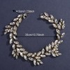 Lenjicons Golden Teardrop Rhinestone Headband Wedding Hair Vine Sparkling Rhinestone