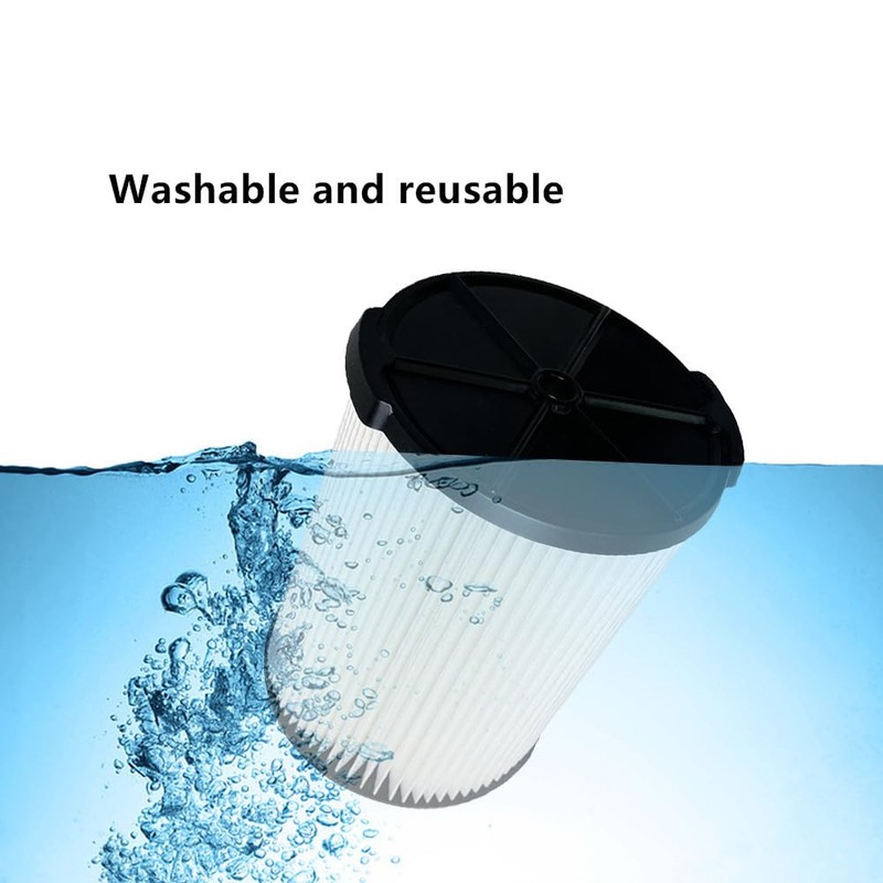 2 PACK Amigriki VF4000 Replacement 1-Layer Standard Wet/Dry Vac Filter
