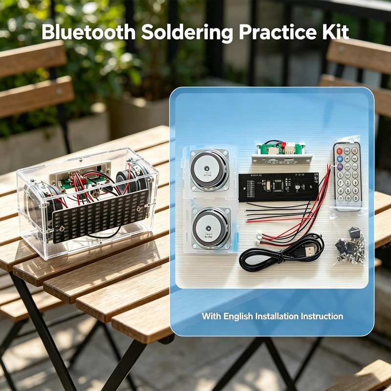 HUAGZIMO Soldering Practice Kit DIY Electronic Speaker Kit Learn Soldering