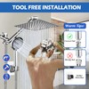 Shower Head,8”Rain Shower Head with Handheld Spray Combo with 11''