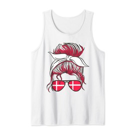 Danish Flag Bandana Girls Sunglasses Denmark Tank Top