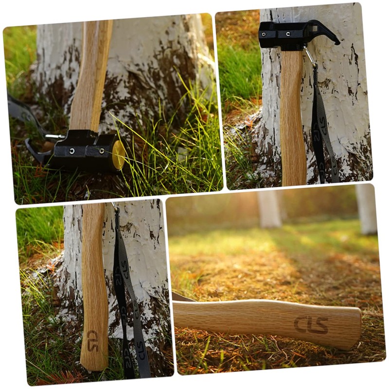 OSALADI Hexagonal Hammer Portable Outdoor Tool Axe Nail Puller for