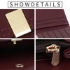 LEEXTON Multifunctional Women's Long Purse, Large Purse, PU Leather Wallet