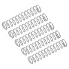 sourcing map Compression Spring, 5Pcs 304 Stainless Steel, 10mm OD,
