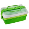 Picnic lunch box, 3-storey family pack. Including three serving dishes.