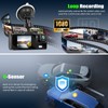 3 Channel Dash Cam Front and Rear Inside,2 Inch 1080P