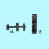 Renovators Supply Manufacturing Door Lock Latch 7 in. Black Iron