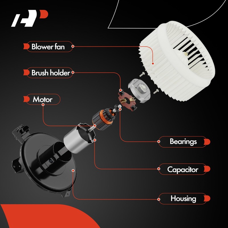 A-Premium HVAC Heater Blower Motor with Fan Cage Compatible with