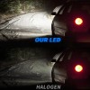 AUIMSOCO H7+H7 LED Headlight Combo 4 High Low Beam Bulbs