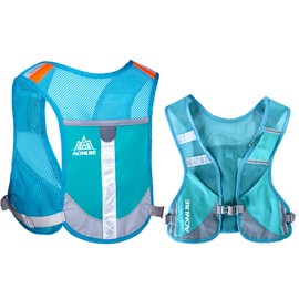 NARUTOO Running Backpacks Lightweight Hydration Pack, 5L 230g Running Hydration Vest for Women and Men Cycling Running Camping Hiking Vest Pack (Blue)