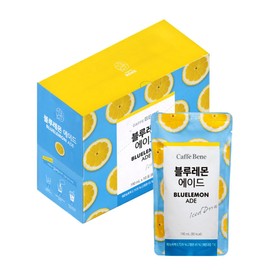Caffe Bene Iced Fruity Drink Pouch Bluelemon Ade Flavour Bundle Pack – Refreshing Beverages 190ml (Pack of 10)