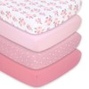 The Peanutshell 4-Pack Fitted Crib Sheet Set - Super Soft