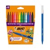 BIC Kids Visa Felt Pens - Assorted Colours, Wallet of