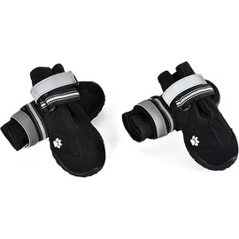 Waterproof Reflective Durable Dog Boots - Anti-Slip Paw Protection for Small to Large Dogs, All Weather, Sizes 2 (1.8'' X 2.3'')