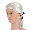 Men's Wig White with Braid