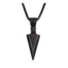 RICHARD-911 Collar Cadena Punta De Flecha Regalo Pareja Color Negro