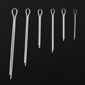 Pasadores de chaveta,Jarchii Kit de pasadores de chaveta dividida, 555pc/set Pasador de chaveta de hierro práctico Enganche mecánico Tractor de pelo Clip de sujeción con estuche Sujetadores