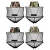 SATINIOR 4 Pieces Mosquito Head Mesh Mosquito Cap Net Hat