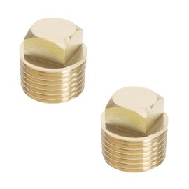 YINETTECH 2 Pcs 1/2 Inch NPT Boat Drain Plug Solid Brass Boat Plug Garboard Drain Plug Boat Drain Parts Suitable for Most Boat Hulls and Sealed Pipe