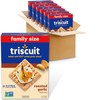 Triscuit Roasted Garlic Whole Grain Wheat Crackers, Lunch Snacks, Bulk