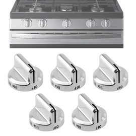 5304502763 Stove Knobs Replacement,Compatible with Frigidaire Gas Range Stove Oven,for Frigidaire gas stove knobs Replaces PS11724147 AP5984069 EAP11724147 4279473,Fits FGGF3035RFA FGGF3035RFC(5 Pack)