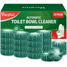 vacplus 20 Pcs Vacplus Green Toilet Bowl Cleaner Tablets Effervescent (US SELLER)