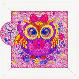 Myfort Diamond Art Kits for Kids - Crafts for Girls 8-12 - Diamond Art Painting with Wooden Frame - Arts and Crafts for Kids Age 4-6 - GEM Art Supplies for Adult Beginner Home Wall Decor Birthday Gift