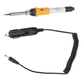 DEWIN Portable Soldering Iron, Clip Powered Electric Iron, Soldering Tool, DC 12V 60W Portable Car With Built In Ceramic Heating Core Welding Repair Tool