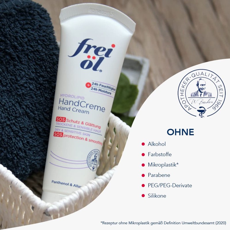 frei öl HYDROLIPID Hand Cream, Care & Protection, 24 Hour