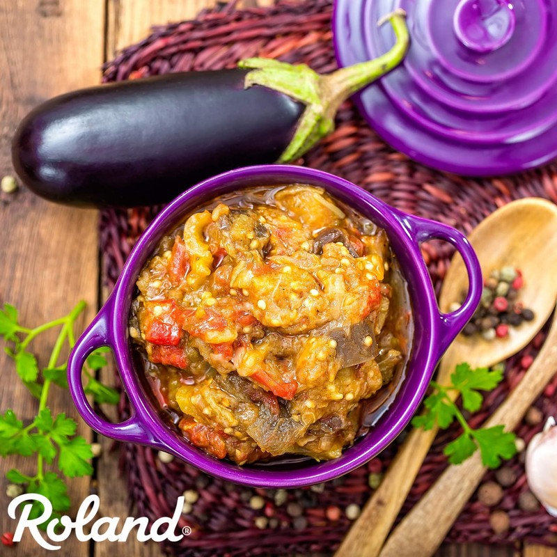 Roland Foods Roasted Eggplant Puree, Specialty Imported Food, 6.25 Pound