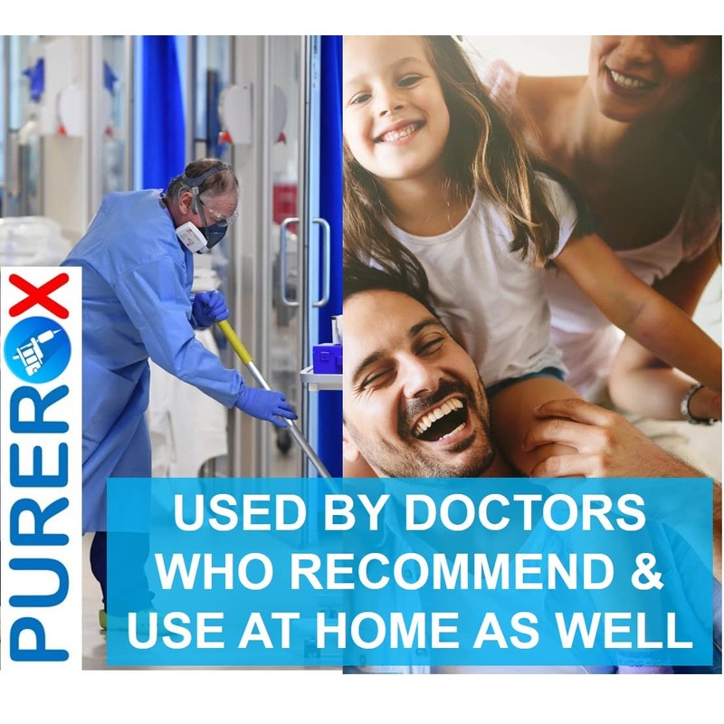PUREROX Disinfectant Tattoo Parlor, Nail Salon. Eliminate 99.9999% MRSA, VRE,