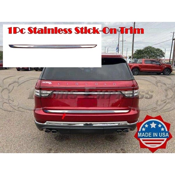 Trims Express fit: 2020-2024 Lincoln Aviator Rear Trunk Lid Bumper
