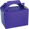 Diamante Crafts 10 Party Boxes Solid Colour Plain Cardboard Lunch