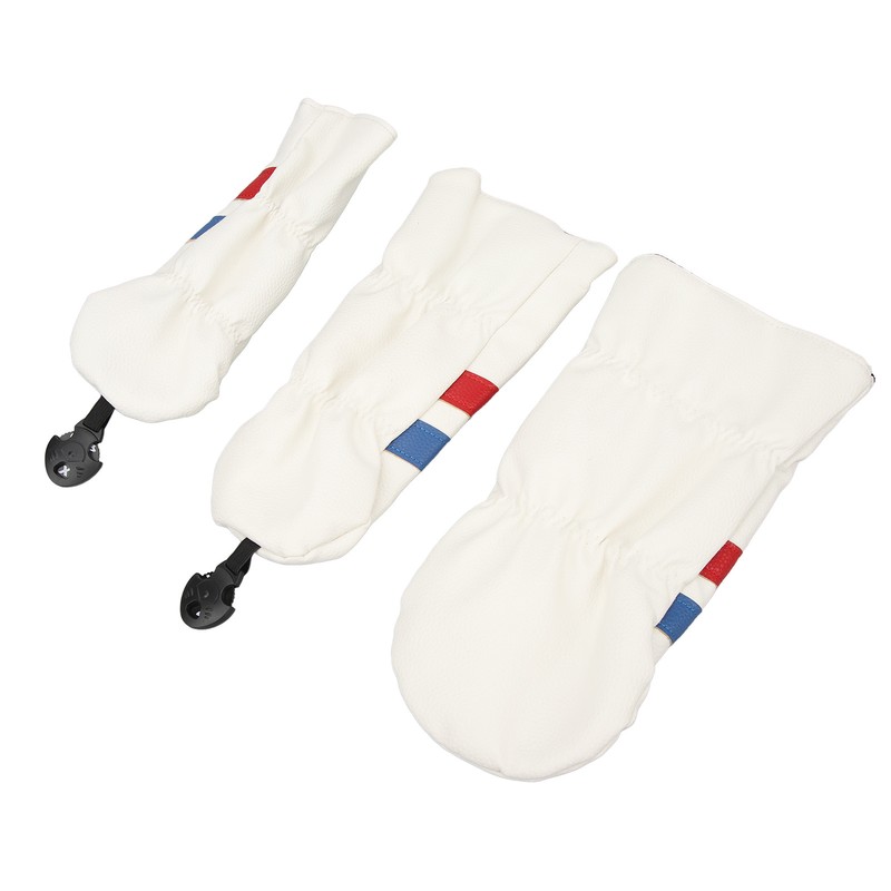 3PCS Golf Club Head Cover for Driver Fairway Woods Headcovers