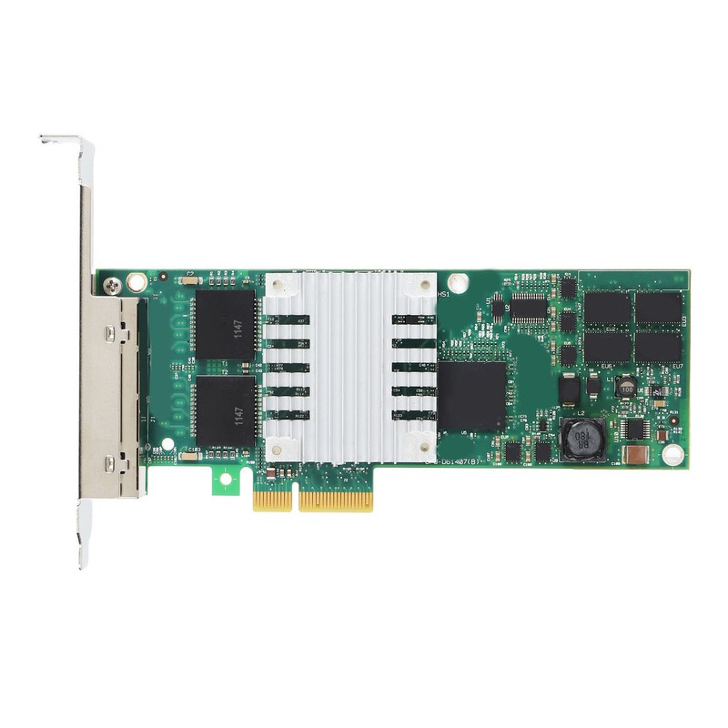 Gigabit Network Card 4 RJ45 Port PCIE X4 10Mbps 100Mbps