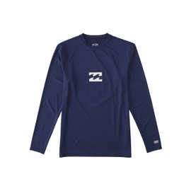 Billabong Men's Standard Classic Long Sleeve Loose Fit Rashguard, Navy Wave, Small