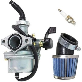 PZ22 Carburetor for 110cc 125cc Dirt Bikes Pit Bike Monkey Scooter ATV Quad Go Karts 22mm Carb with Air Filter Spark Plug by TOPEMAI