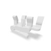 Upper Rack Clip for GE Dishwasher, White, Nylon, Replacement Part