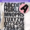Iron-on Heat Transfer Letters and Numbers - 6 Sheets, 2