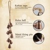 2 Pack Witch Bells for Door Knob Protection Outdoor Bells