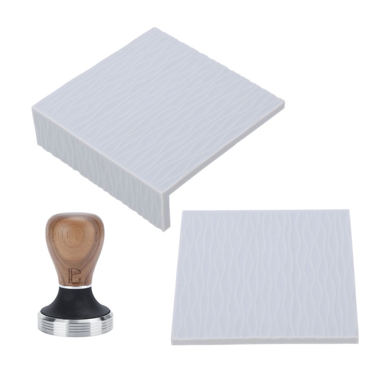 Silicone Coffee Tamper Mat Stainless Steel Coffee Tamper with 58mm