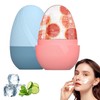 2Piezas Rodillo de Hielo para la Cara, Molde de Hielo para Cara, Molde de Hielo de Silicona Reutilizable Herramientasde Cuidado para Masaje Facial de 