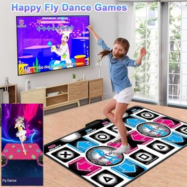 Dance Mat for Kids, Double Dancing Mat with Interactive Dance Pad Games