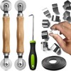 Screen Repair kit, Screen Roller Tool, Steel/Nylon Roller with Bear+10pcs